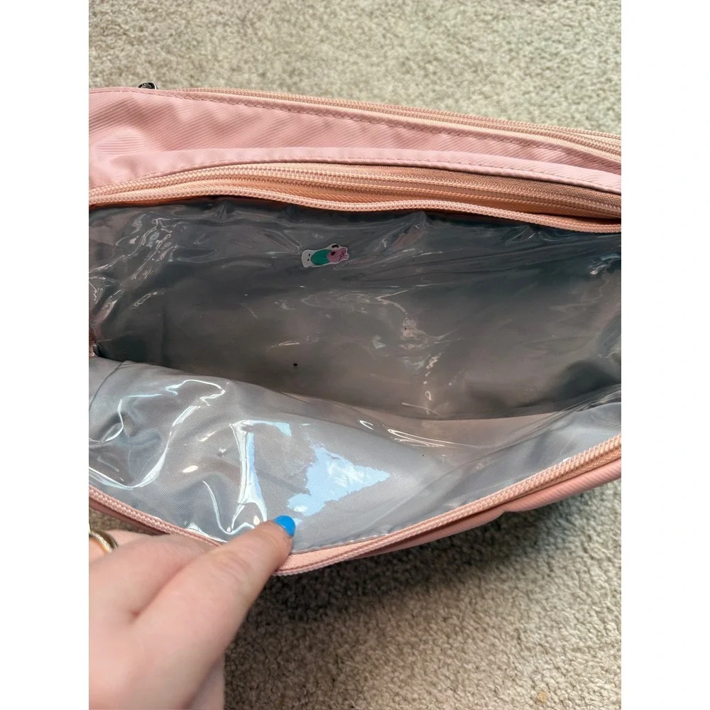 BAGSMART Toiletry Bag Travel Makeup‎ Cosmetic Bag Organizer Pink